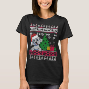 Funny Bichon Frise Christmas Ugly Sweater Dog Love
