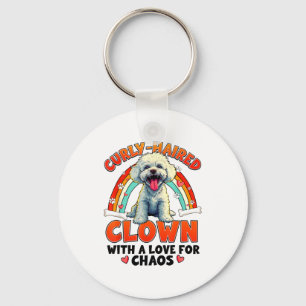 Funny Bichon Frise Design For Dog Lover  Key Ring