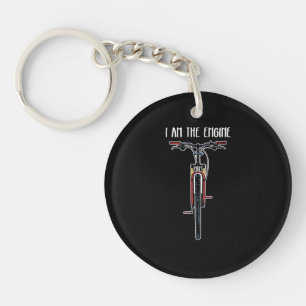 Funny Bicycle I Am The Engine Key Ring