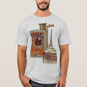 Funny Bicycle Vintage Sperm Oil Cans Bicycling T-Shirt