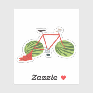 Funny Bicycle with Watermelon Wheels