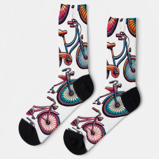 Funny Bicycles for cyclist lovers woman girls Socks
