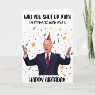 Funny Biden Birthday Greeting Card