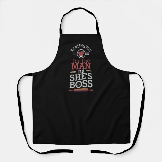 Funny Big Boss Man Apron (Front)