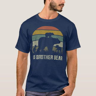 Funny Big Brother Bear Shirts, Three Kid Cubs Bro  T-Shirt