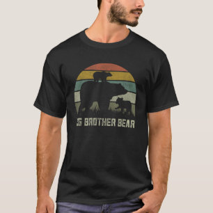 Funny Big Brother Bears Two Kid Cubs Bro Siblings T-Shirt