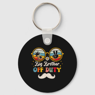 Funny Big Brother Off Duty Sungles Beach Sunset Su Key Ring