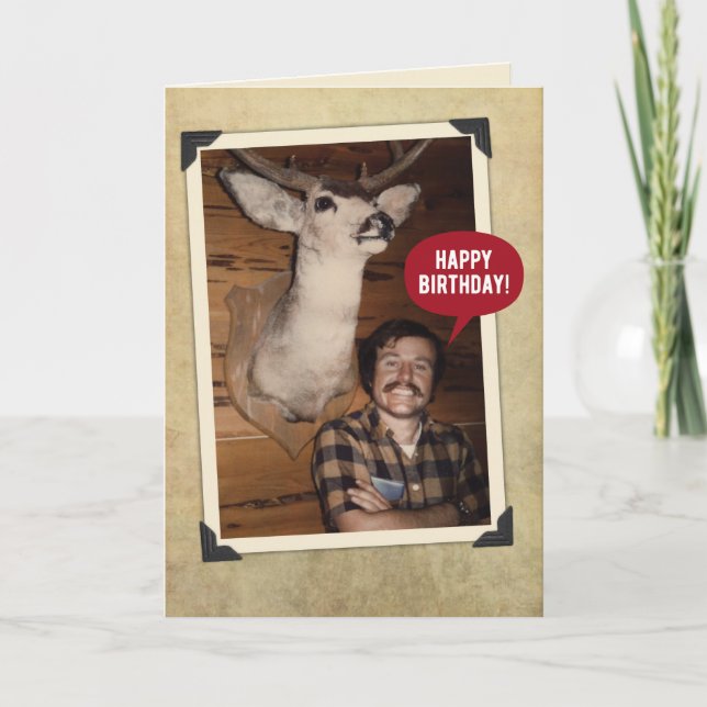 Funny Big Buck Birthday Card (Front)