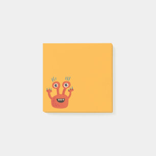 Funny Big Eyed Smiling Cute Monster Post-it Notes