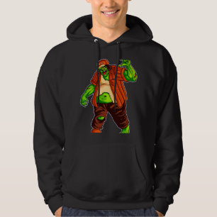 Funny Big Fat Zombie Walker with hat drawing Best Hoodie