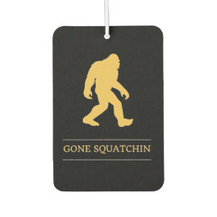 Funny Big Foot Gone Squatchin Sasquatch Car Air Freshener
