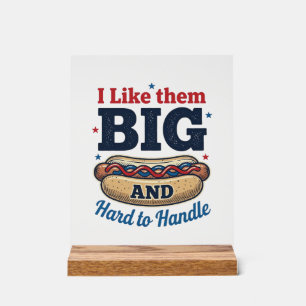Funny Big Hot Dog Vintage T-Shirt Design_1 Acrylic Sign