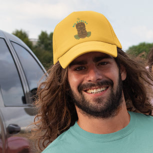 Funny Big Kahuna Tiki Mask Father's Day Trucker Hat