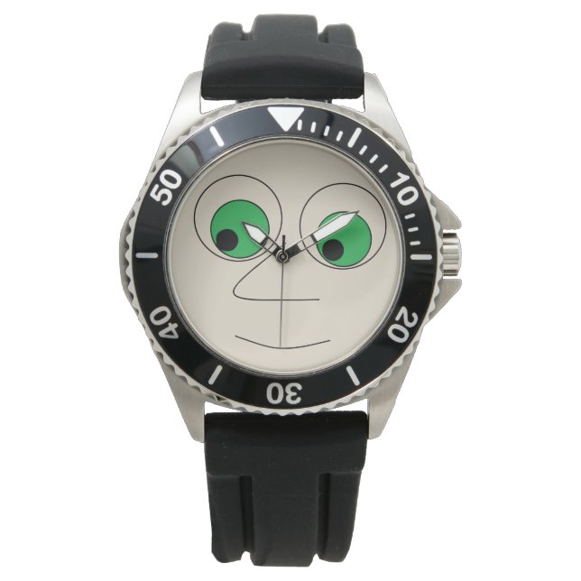 Funny Big Nosed Man Face Watch (Front)