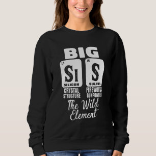 Funny Big Sister Science Chemistry Girl Sis The Wi Sweatshirt