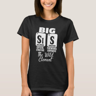 Funny Big Sister Science Chemistry Girl Sis The Wi T-Shirt
