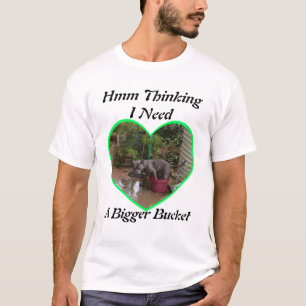 Funny Big Staffy In Little Water Bucket, T-Shirt