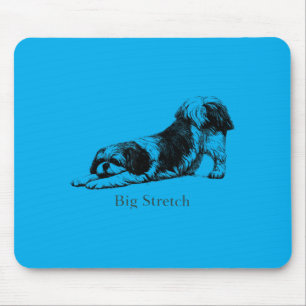 Funny Big Stretch Shih Tzu Stretching Dog Lover Mouse Pad