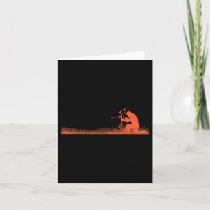 Funny Bigfoot Archery Bow Hunter Sasquatch Bow Hun Card