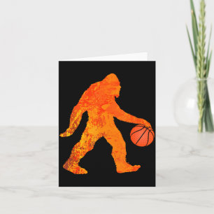 Funny Bigfoot Basketball Shirt For Boys Girls Yout Card