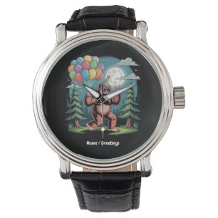 Funny Bigfoot Birthday Party Bash Balloons Watch
