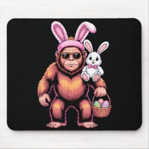 Funny bigfoot bunny costume for easter lovers  mouse pad