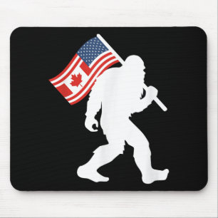 Funny Bigfoot Canada The 51 State Trump Canada U.s Mouse Pad