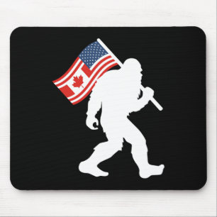 Funny Bigfoot Canada The 51 State Trump Canada U.s Mouse Pad