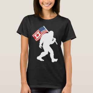 Funny Bigfoot Canada The 51 State Trump Canada U.s T-Shirt