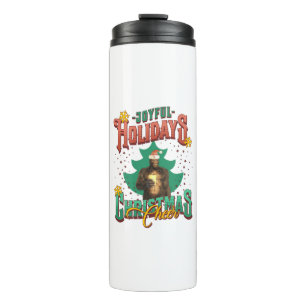 Funny Bigfoot Christmas Cheer Holiday Thermal Tumbler