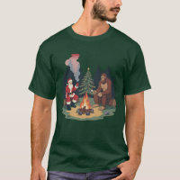 Funny Bigfoot Christmas Santa Sasquatch Camping 