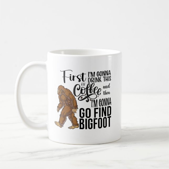 Funny Bigfoot Coffee Mug (Left)