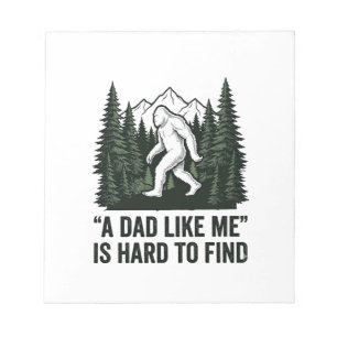 Funny Bigfoot Dad Vintage Forest Shirt Design_1 Notepad