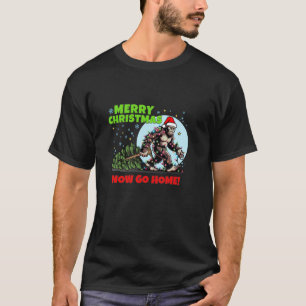Funny Bigfoot Family Christmas Sasquatch Santa Yet T-Shirt