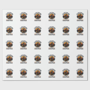 Funny Bigfoot Father Figure Beer Vintage T-Shirt D Wrapping Paper