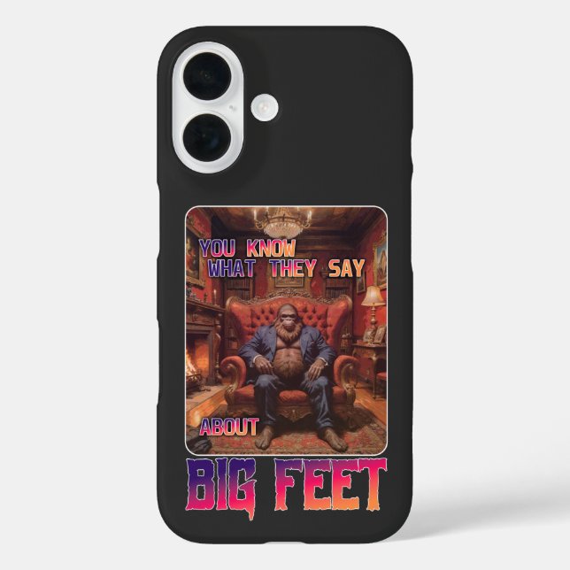 Funny Bigfoot Feet Meme Case-Mate iPhone Case (Back)