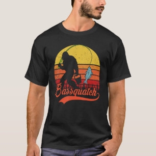 Funny Bigfoot Fishing-Shirt Bassquatch Sasquatch B T-Shirt