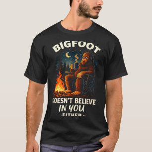 Funny bigfoot for men & women camping hiking T-Shirt