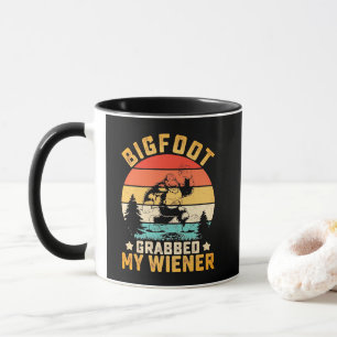 Funny Bigfoot Grabbed My Weiner Coffee Mug