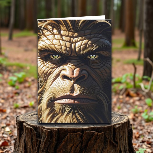 Funny Bigfoot Happy Birthday Brother Card (Creator Uploaded)