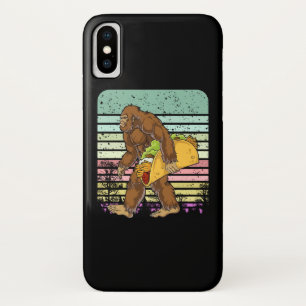 Funny Bigfoot Holding A Taco iPhone X Case