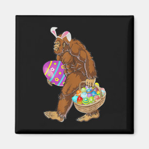 Funny Bigfoot Hunting Easter Eggs Magnet