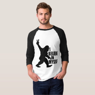 Funny Bigfoot-I Believe in Myself   T-Shirt