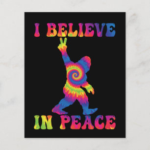 Funny Bigfoot I Believe In Peace 