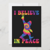 Funny Bigfoot I Believe In Peace