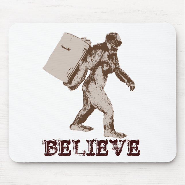 Funny Bigfoot Mouse Pad (Front)
