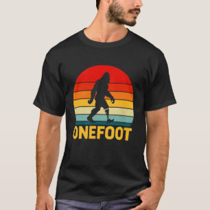 Funny Bigfoot Onefoot Leg Amputee Recovery Retro S T-Shirt