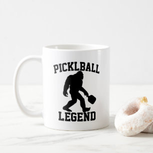 Funny Bigfoot Pickleball Legend  Coffee Mug