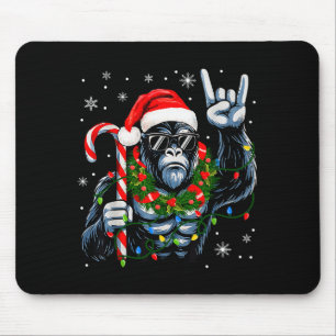 Funny Bigfoot Rock On Pyjamas Pjs Christmas Xmas M Mouse Pad