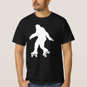 Funny Bigfoot Roller Skating T-Shirt